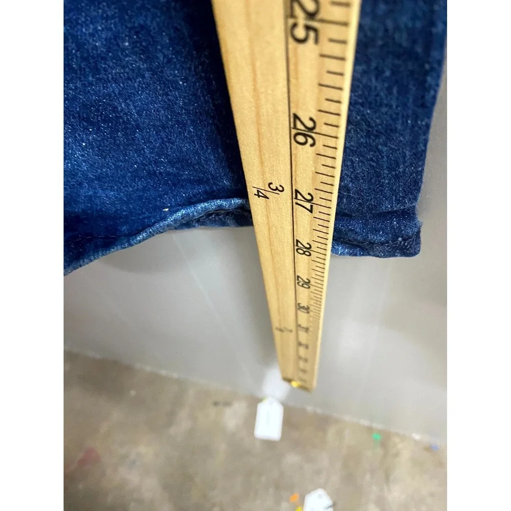 True Religion Ricky Straight Jeans Mens 38 Blue Denim Cotton Stretch Relaxed Fit